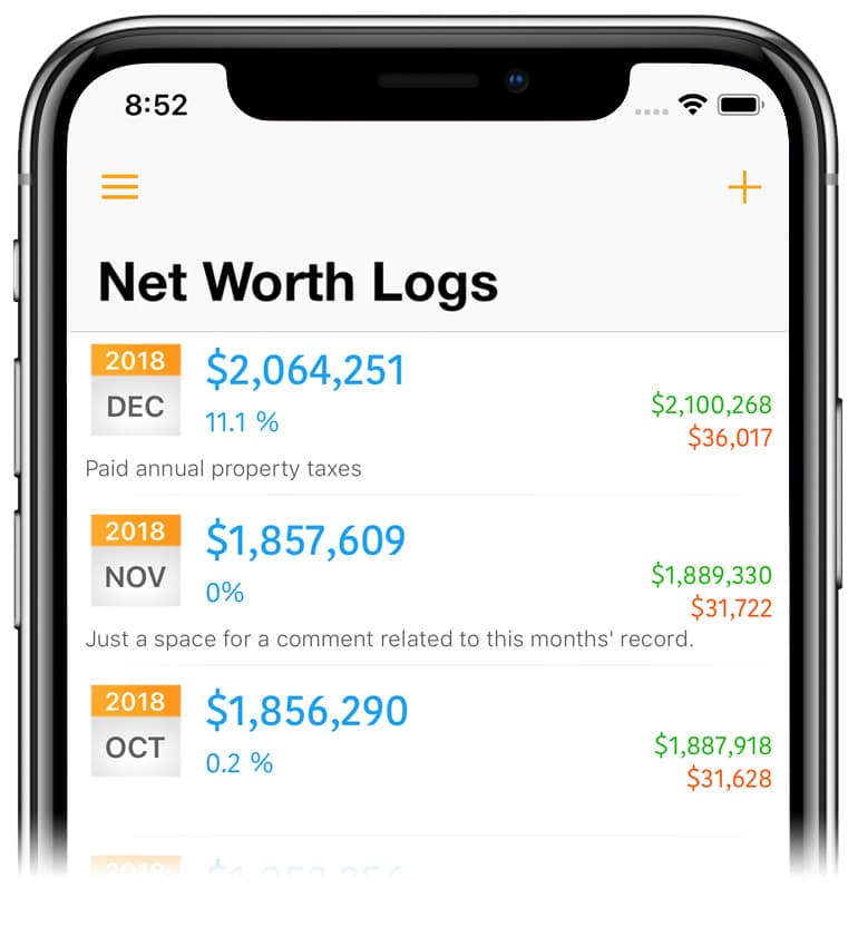 Net Worth Logs