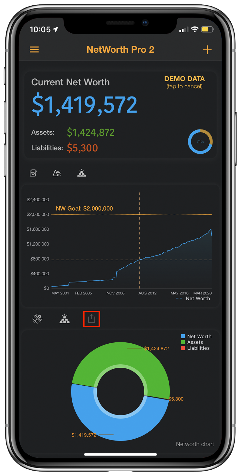 New distance from goal panel