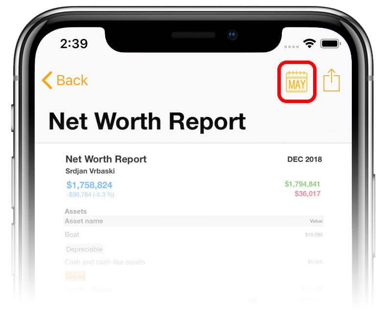 Choosing a report period