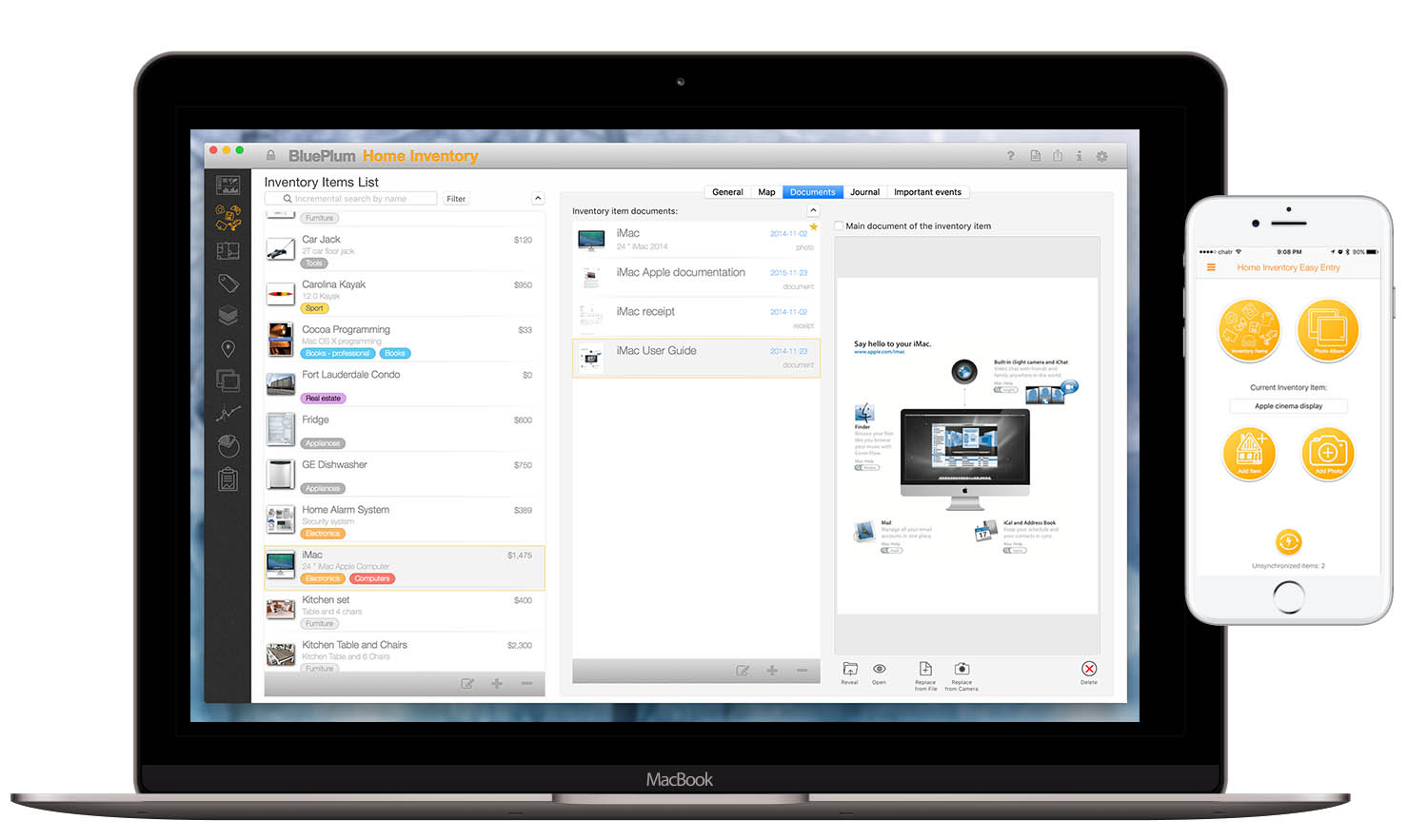 Home Inventory for Mac OSX