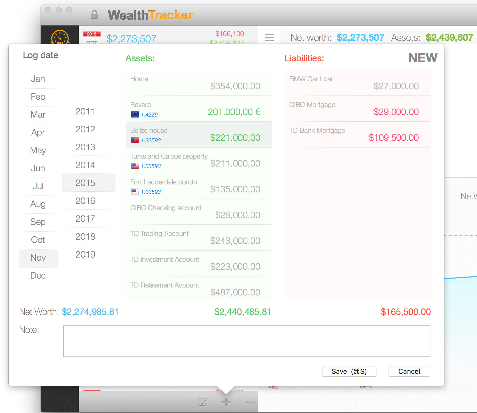 net worth pro data entry